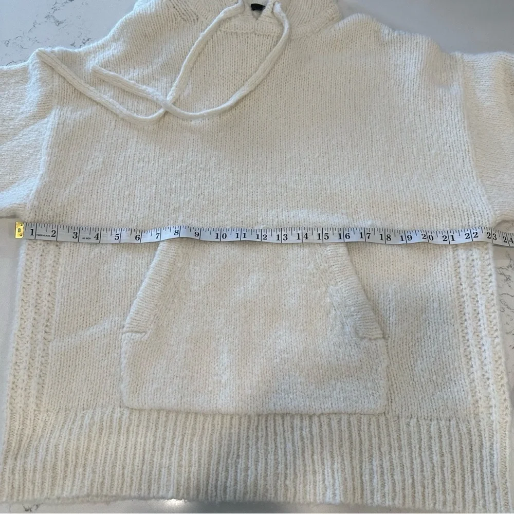 J. Crew Cozy Cream Knit Sweater Hoodie